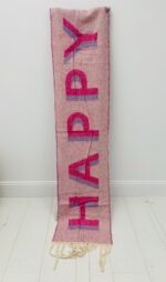 Écharpe “HAPPY” recto/verso – Couleur & bonne humeur