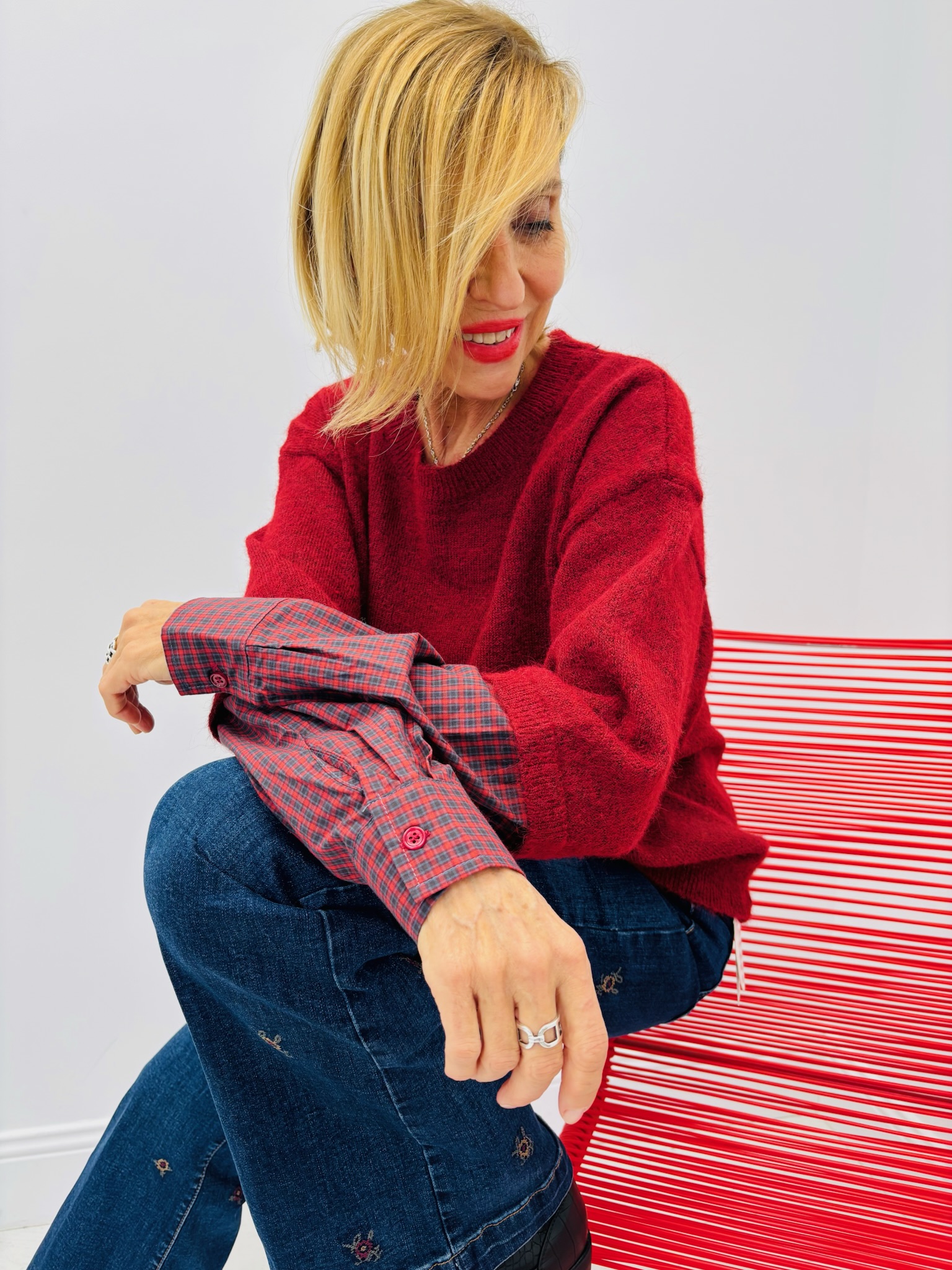 F30D89B5-8F5E-478C-A50E-E7CDBDC91660 Pull Trompe-l’œil Chemise – Image 1