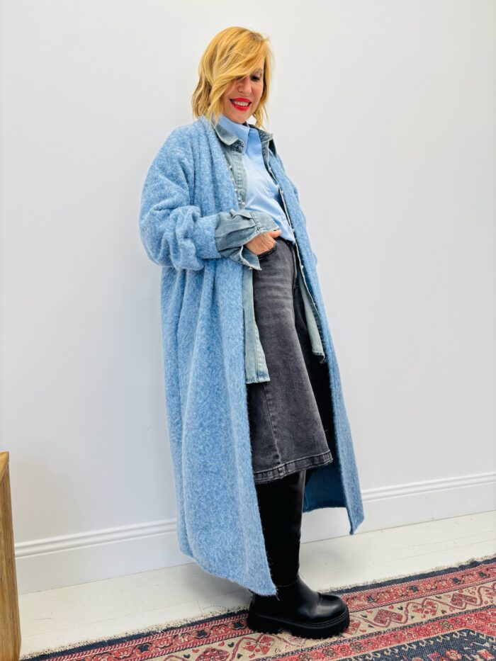 Manteau long effet laine – Fabrication italienne – Image 2