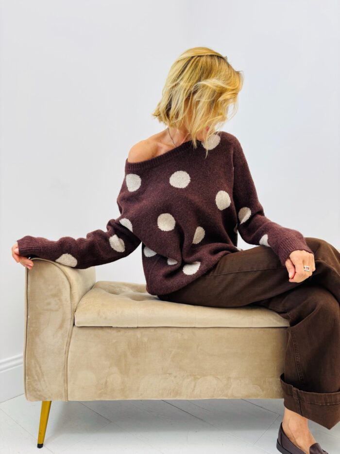 Pull Laine Doux à Pois – Image 1