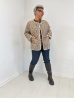 Veste matelassée grande taille imprimée