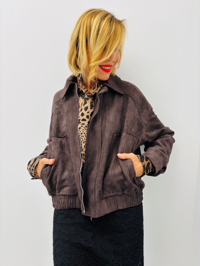 Veste en Suédine zippée – Image 1