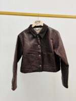 Blouson Simili cuir doublé – Style rétro & chaleur moderne – Image 4