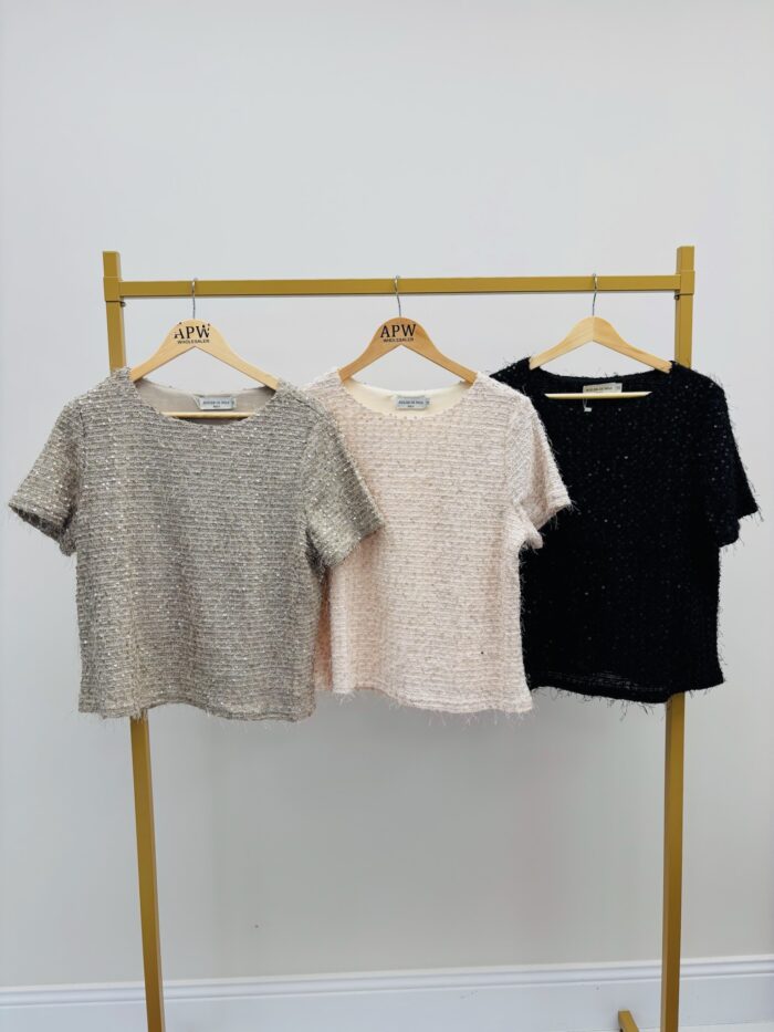 T-shirt à Sequins doublé – Chic & lumineux – Image 6