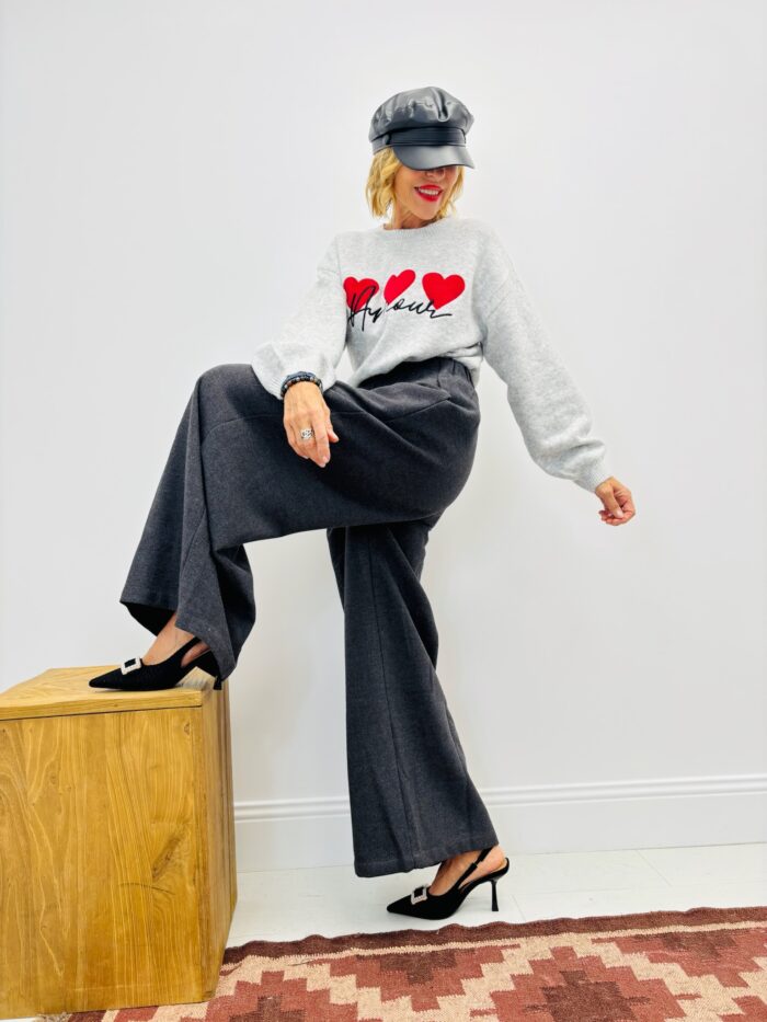 Pull Motif Cœurs & Message “Amour” – Image 6