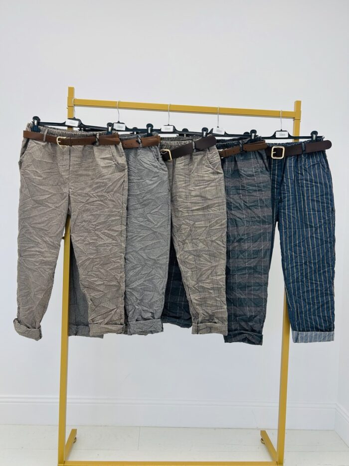 Pantalon Imprimé avec ceinture – Made in Italy – Image 2