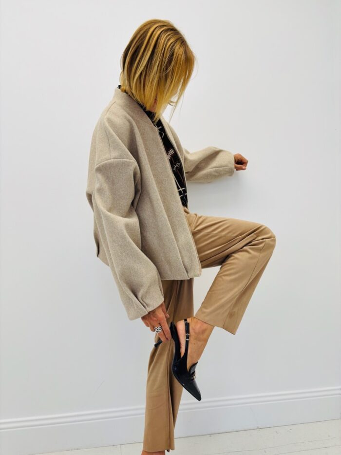 Veste Zippée en laine mélangée – Scarlet Roos – Image 1