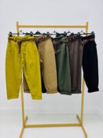 Pantalon Carotte avec ceinture – Made in Italy – Image 2