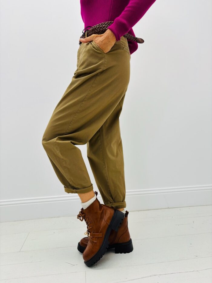 Pantalon Carotte avec ceinture – Made in Italy – Image 15