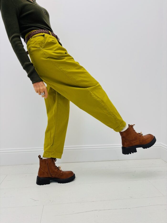 Pantalon Carotte avec ceinture – Made in Italy – Image 6