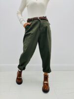 Pantalon Carotte avec ceinture – Made in Italy – Image 11