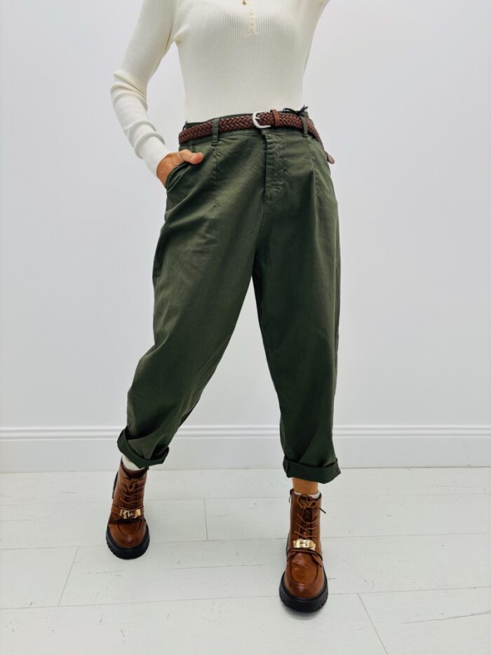 Pantalon Carotte avec ceinture – Made in Italy – Image 11