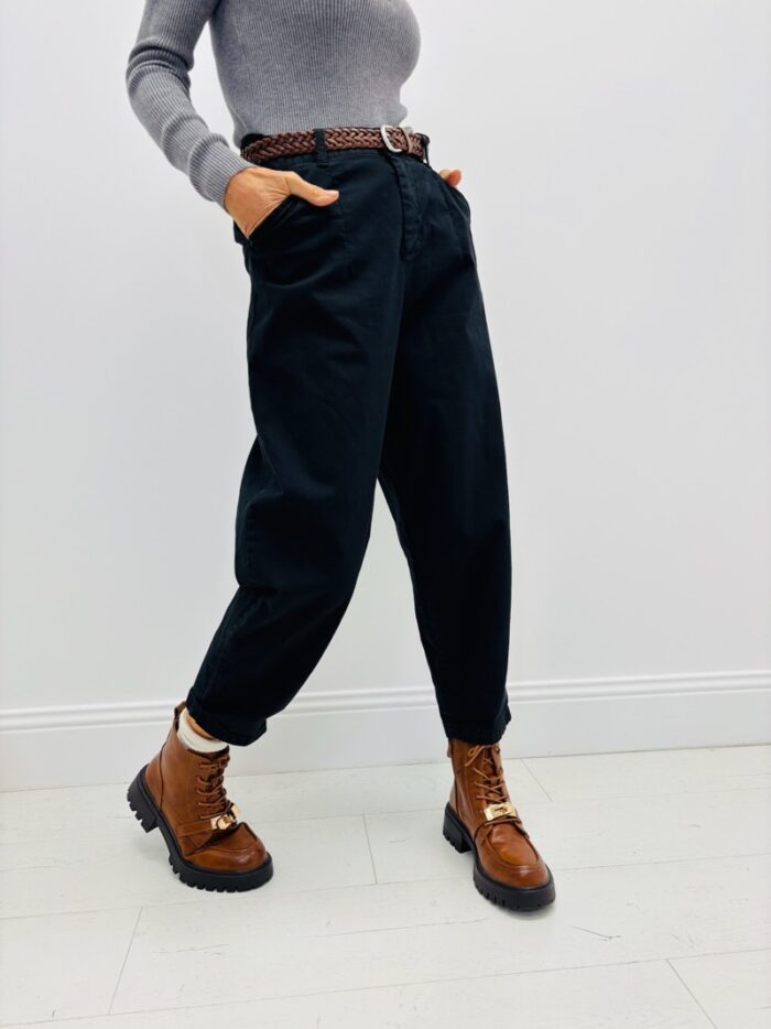 Pantalon Carotte avec ceinture – Made in Italy – Image 17