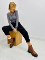 Pantalon Carotte avec ceinture – Made in Italy – Image 5