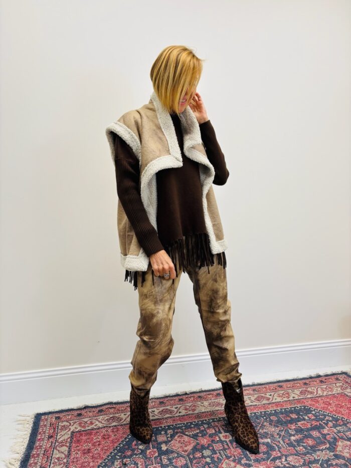Gilet Sans Manches effet mouton - Made in Italy – Image 5