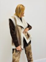 Gilet Sans Manches effet mouton - Made in Italy