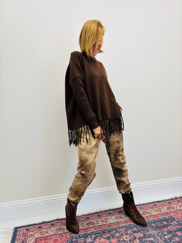 Pantalon Baggy en simili cuir – Image 2