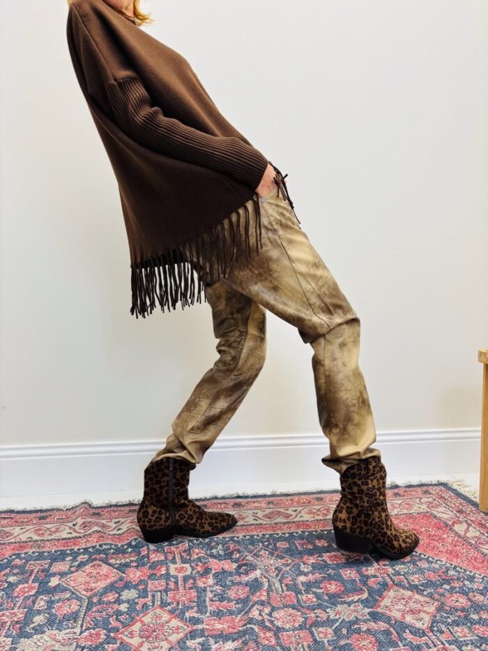 Pantalon Baggy en simili cuir – Image 4