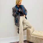 Veste en Tweed fantaisie – 100% coton