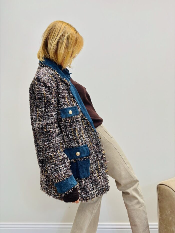 Veste en Tweed fantaisie – 100% coton – Image 4