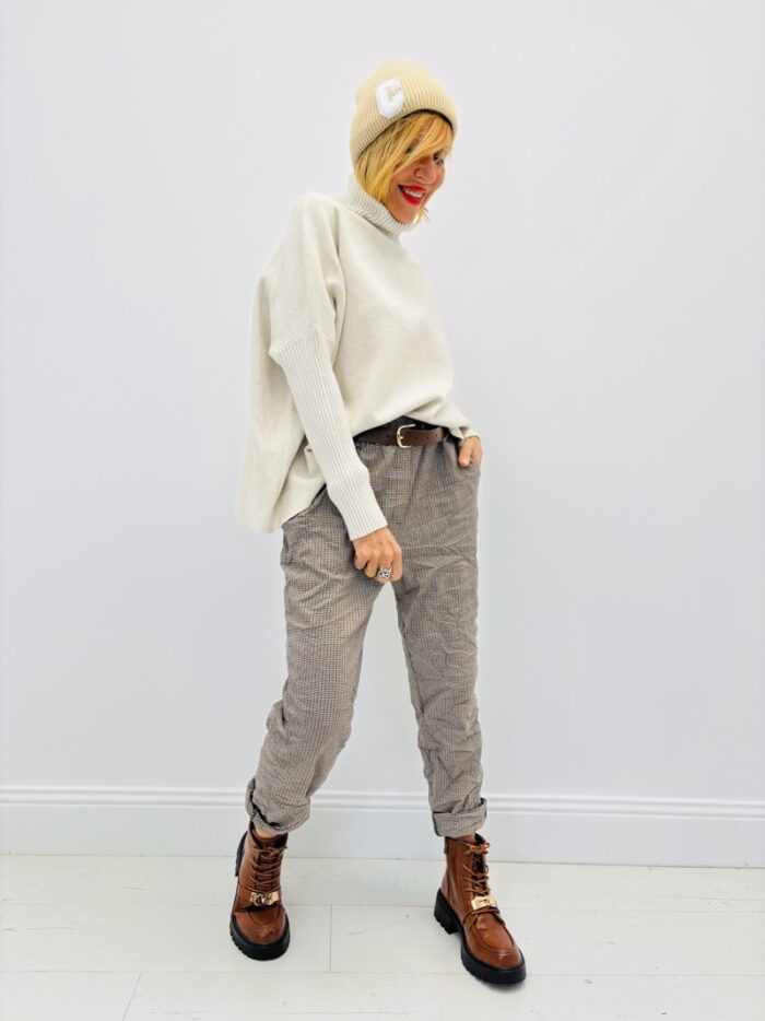 Pantalon Imprimé avec ceinture – Made in Italy – Image 3