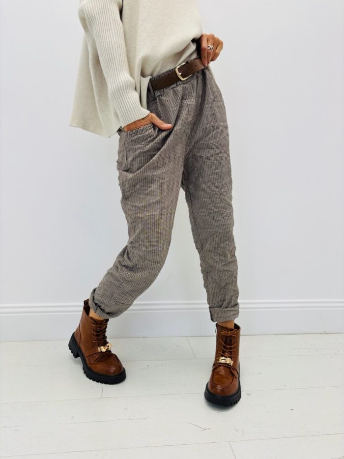 Pantalon Imprimé avec ceinture – Made in Italy – Image 4