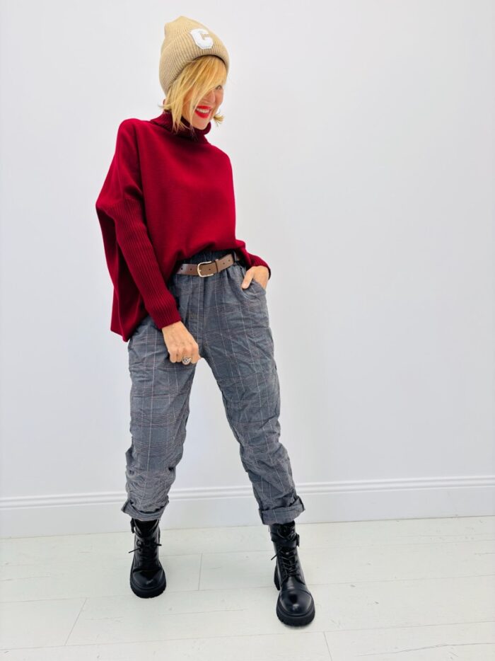 Pantalon Imprimé avec ceinture – Made in Italy – Image 1
