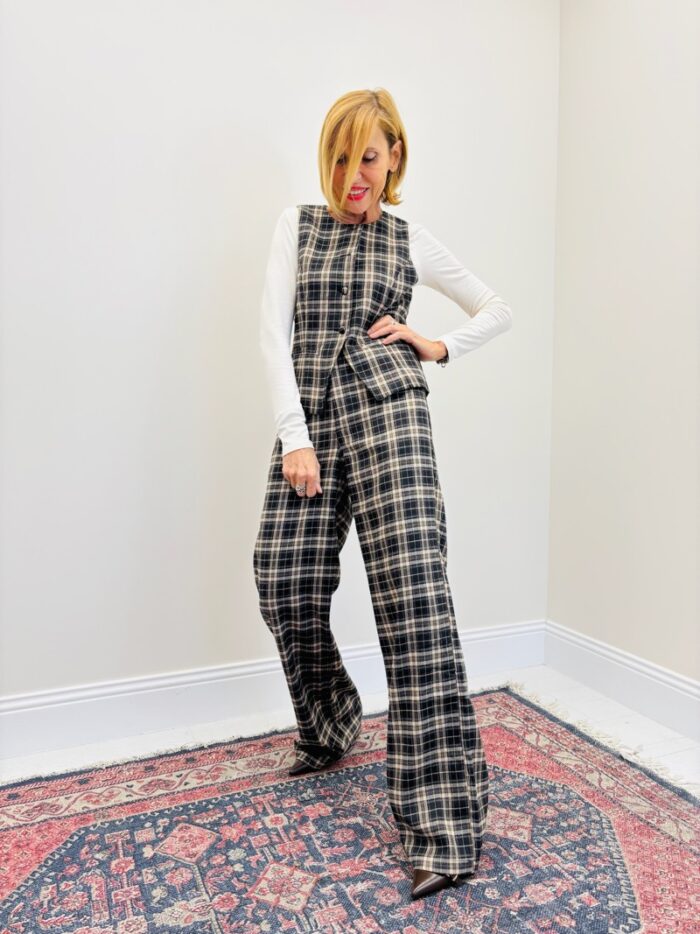 Gilet Sans Manches à carreaux – 100% coton – Image 2
