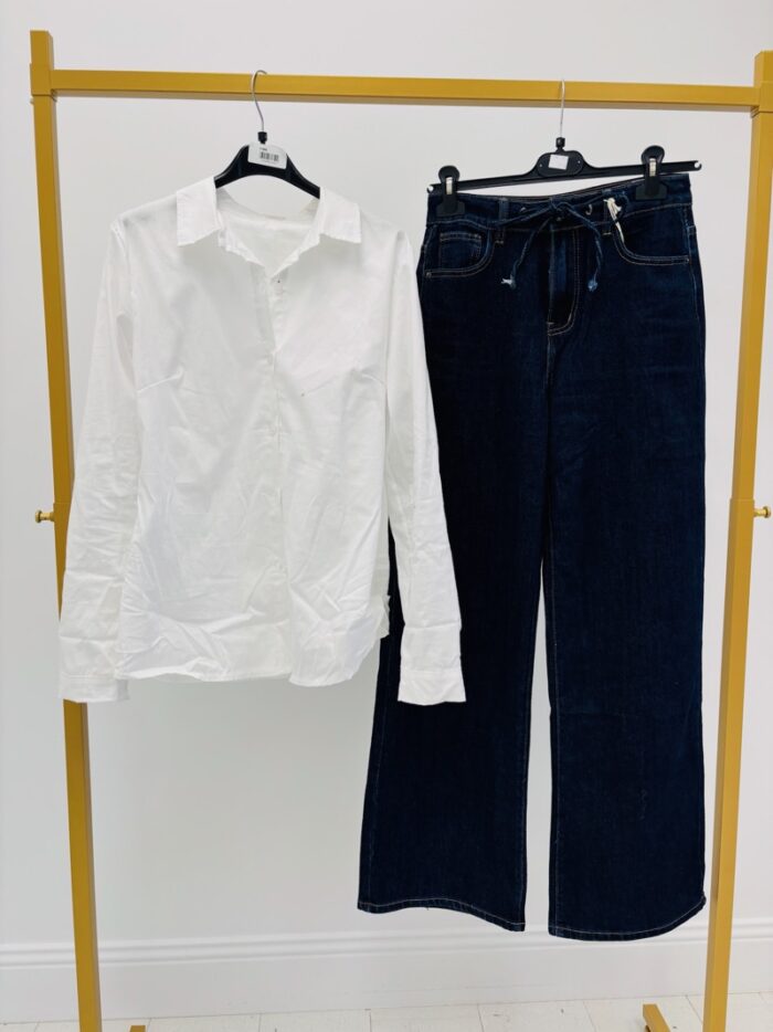 Chemise Blanche en coton – Made in Italy – Image 2