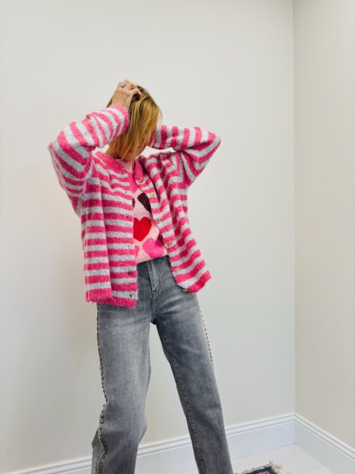 Gilet Rayé boutonné – Image 1