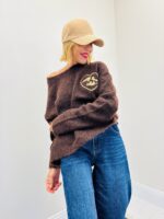 Pull Détail Cœur Brodé