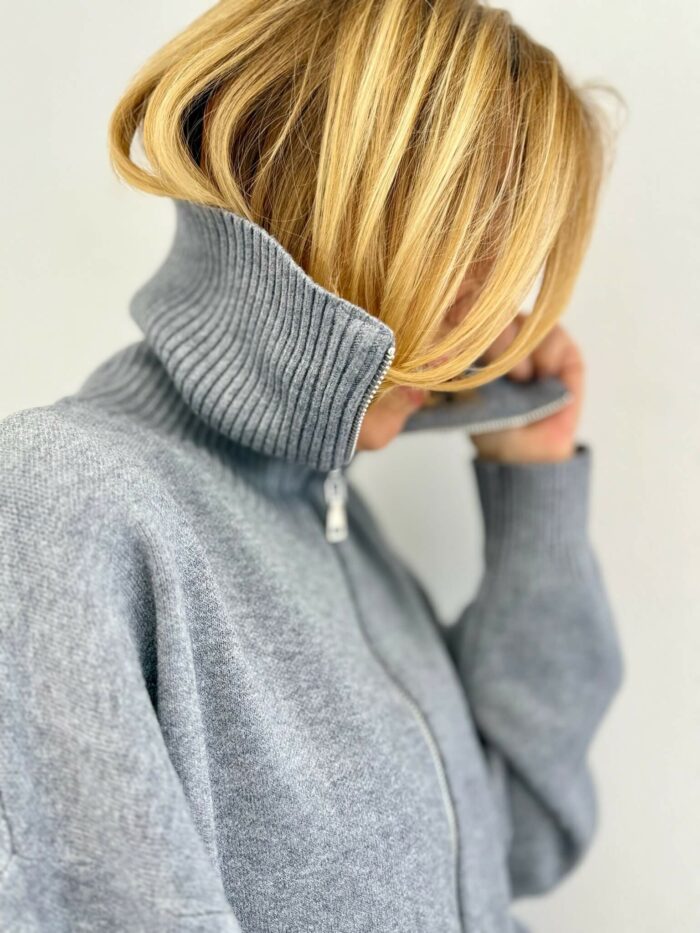 Ensemble Décontracté en Maille zippé – Image 6