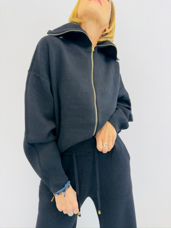 Ensemble Décontracté en Maille zippé – Image 4