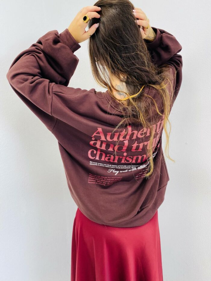 Sweat Imprimé Coton à coupe décontractée – Image 7