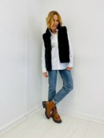 Gilet Sans Manches en fausse fourrure – Image 3