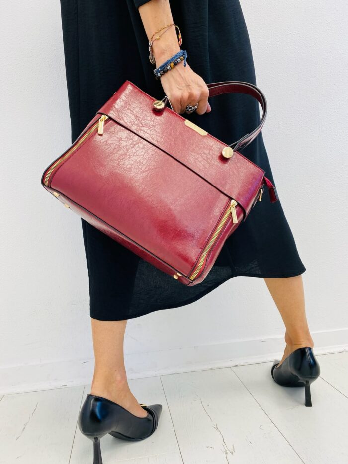Sac Rigide Chic – Détail zip et finitions dorées – Image 7