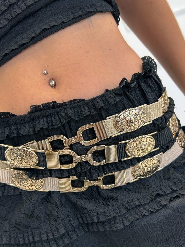 Ceinture èlastique Médaillons Gravés 72cm – Image 6