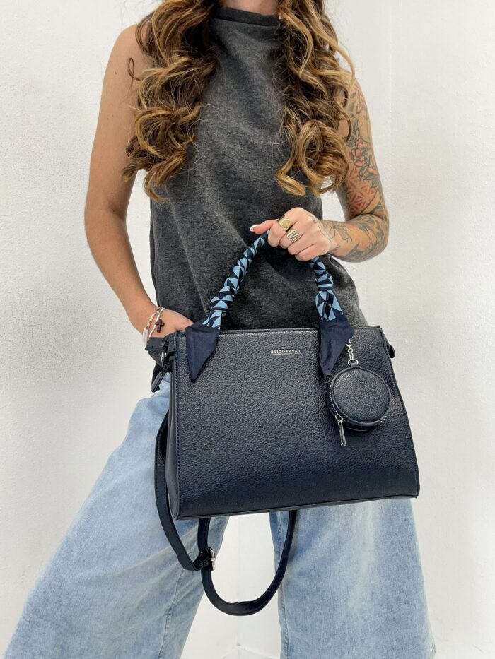 Sac à Main Structuré avec Foulard noué – Image 1