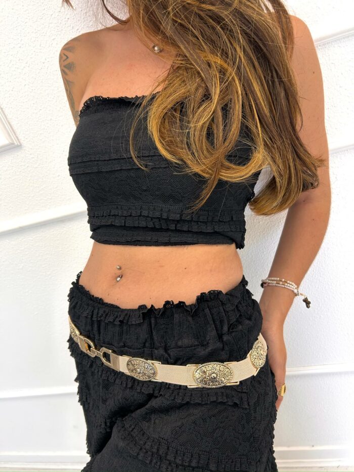 Ceinture èlastique Médaillons Gravés 72cm – Image 4