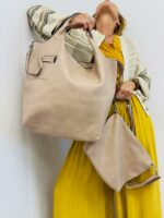 Sac Cabas 2-en-1 avec Pochette Zippée – Image 5