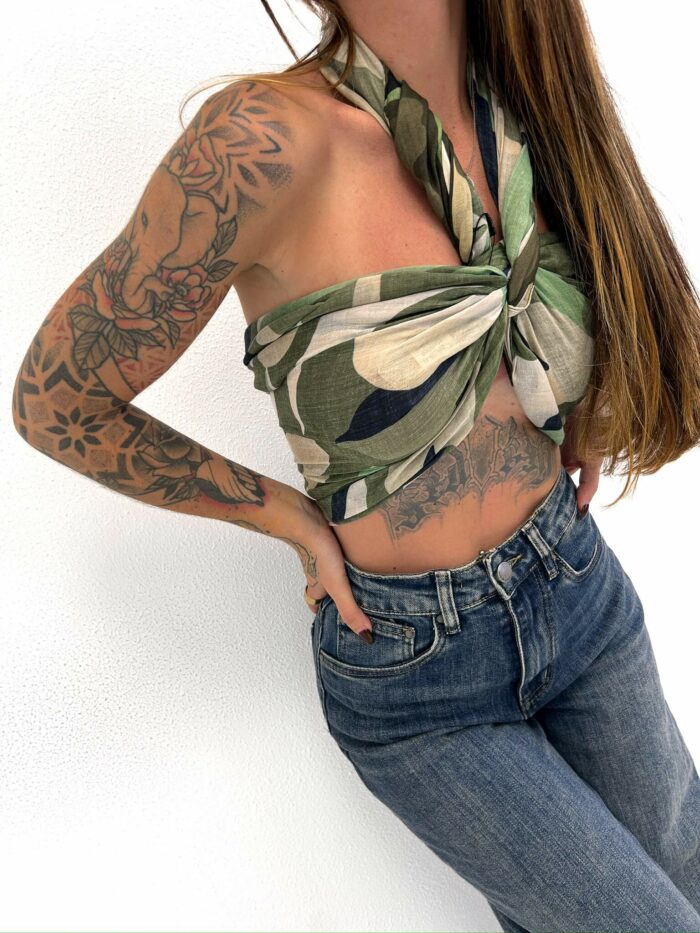 Écharpe Légère Imprimé Camouflage Revisité – Image 2
