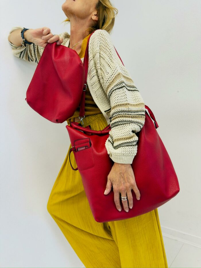 Sac Cabas 2-en-1 avec Pochette Zippée – Image 1