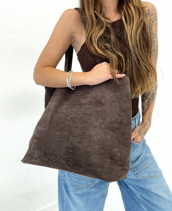 Sac Cabas Réversible en Suédine motif animalier – Image 1