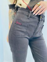 Jean Taille Haute Wide Flare brodé – Image 10