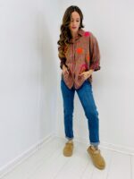 CHEMISE 100% COTON BRODÉE MOTIFS COLORÉS – Image 2