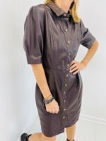 Robe Chemise en Simili cuir