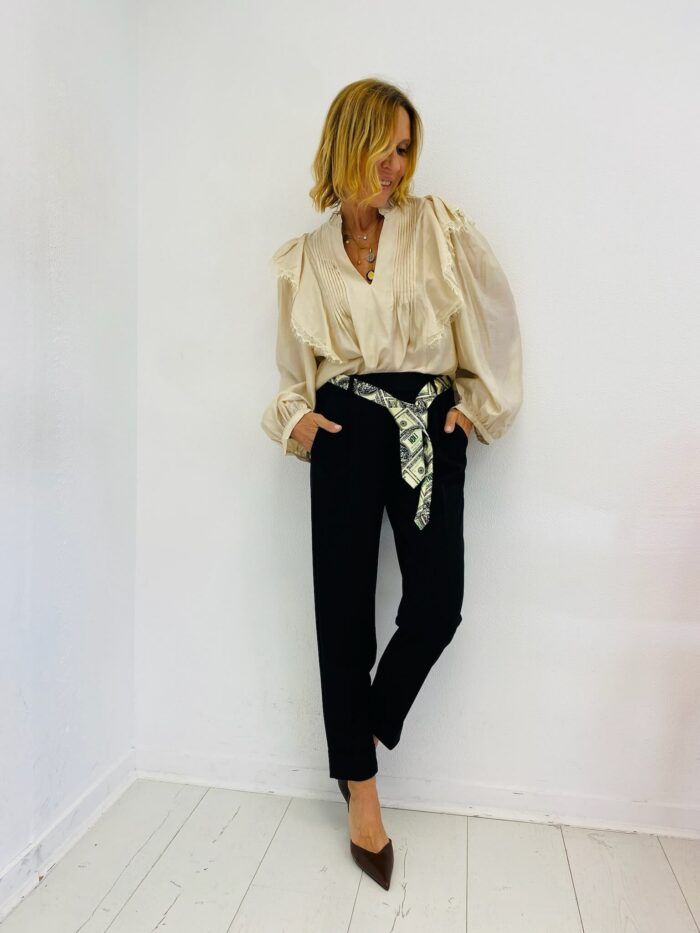 Blouse Bohème à Volants et Dentelle – Image 2