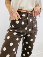 Jean Barrel Leg à Pois – Image 5