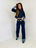 Ensemble en Jean Composé d’une Veste Courte