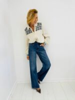 Chemise Bohème Brodée Ivoire – Image 2